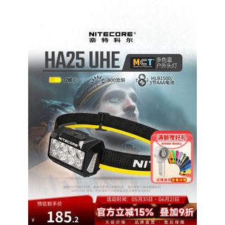 NITECORE HA25 UHE Multicolor Temperatura Farol Ao Ar Livre Caminhadas Camping Noite Correndo Iluminação Leve