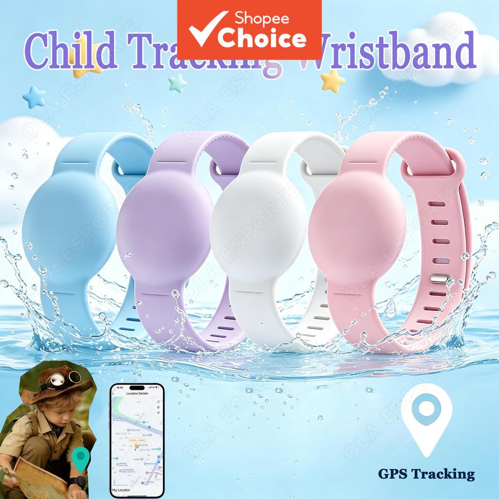 Capa à Prova d'Água para Suporte de Pulso Apple Airtag, Pulseira de Silicone Infantil, Case para Crianças, Compatível