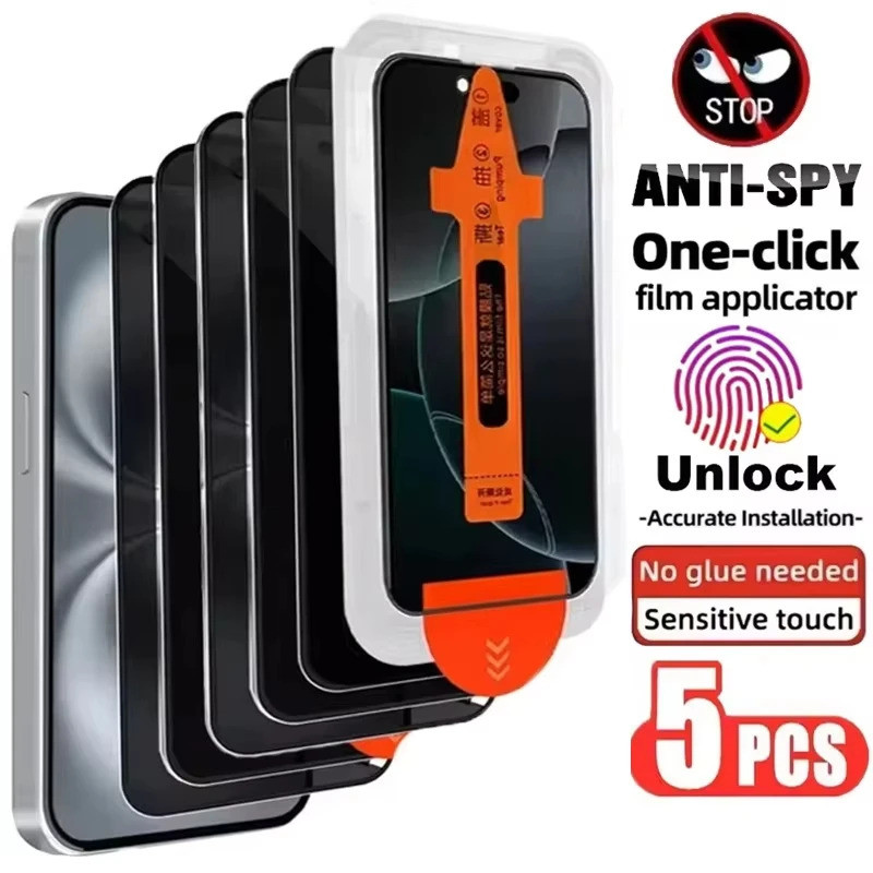 1-5PCS Protetor de Tela de Privacidade Fácil de Instalar para Samsung S26 Ultra S25 Edge S24 S23 Plus S22 S21 Vidro Temp