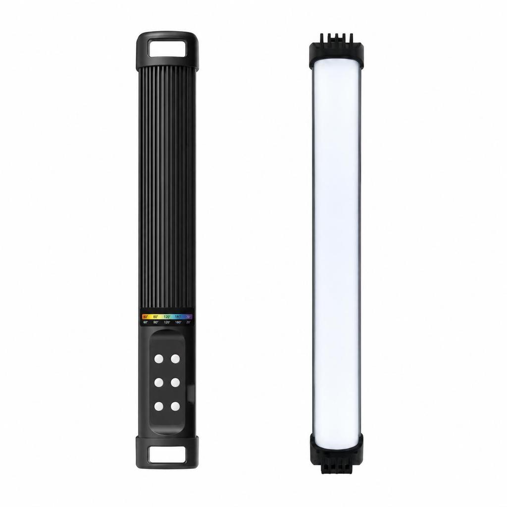 Bastão de LED RGB Armor Portátil com Suporte Magnético Integrado, Cor Ajustável, Bateria 2000mAh para Fotos e Vídeos