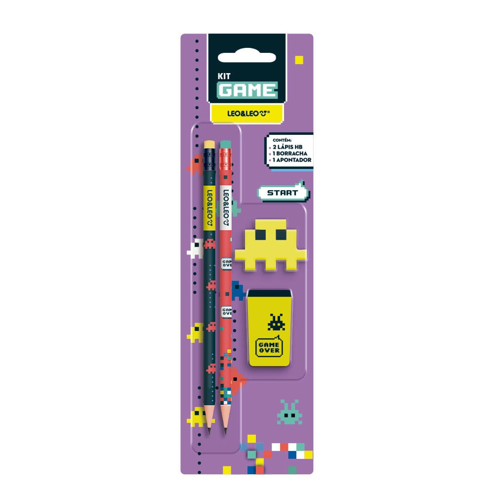 Kit Escrita Gamer 4 Peças Leonora