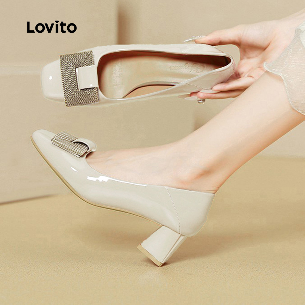 Lovito Sapatos De Salto Alto Elegantes Para O Escritório Estilo Coreano Lisos Co