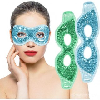 Máscara de Gel Refrescante para Olhos com Furos, 2 Peças de Compressas Frias para Olhos para Inchaço e Edema, Compressa 