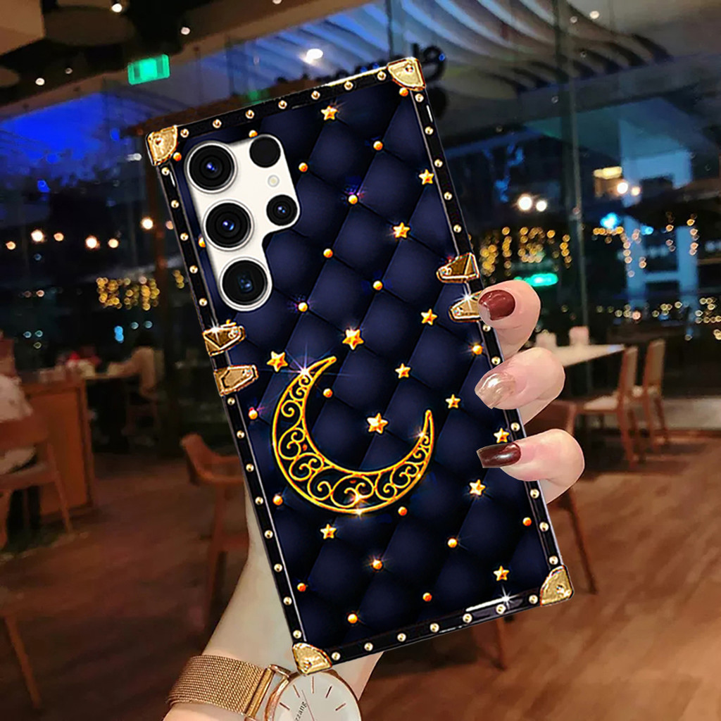 Invólucro Samsung A06 A16 A55 A35 A25 A15 A05s A34 A33 A54 A24 A14 A13 A23 A73 A52s A12 A50 A72 Moda Estrela Lua Padrão 