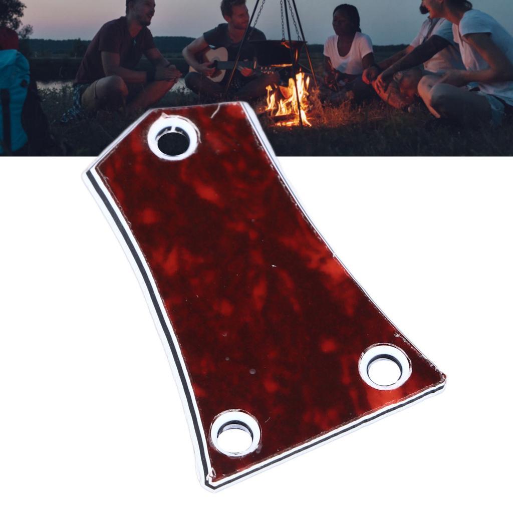 Guitarra Truss Rod Cover Placa elétrica de plástico com 3 furos para prática
