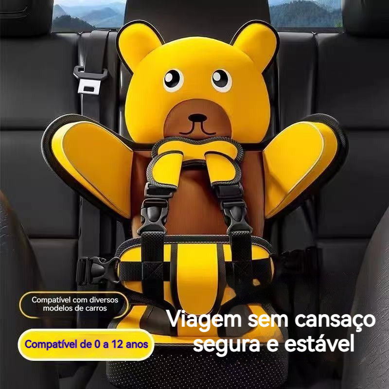 Almofada De Assento De Carro Cadeira De Segurança Simples E Portátil Para Crianças , Bebês De 6 Meses A 12 Anos De Idade