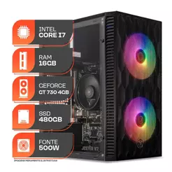 PC Gamer Forge, Intel Core i7, GT 730 4GB, 16GB DE RAM, SSD 480GB, 500W