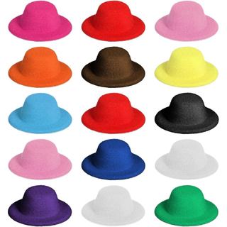 Chapéus de feltro de 2,3", 15 peças (feltro) |   Enfeites de Chapéu de Tecido para Decoração de Mesa, Materiais de Artes