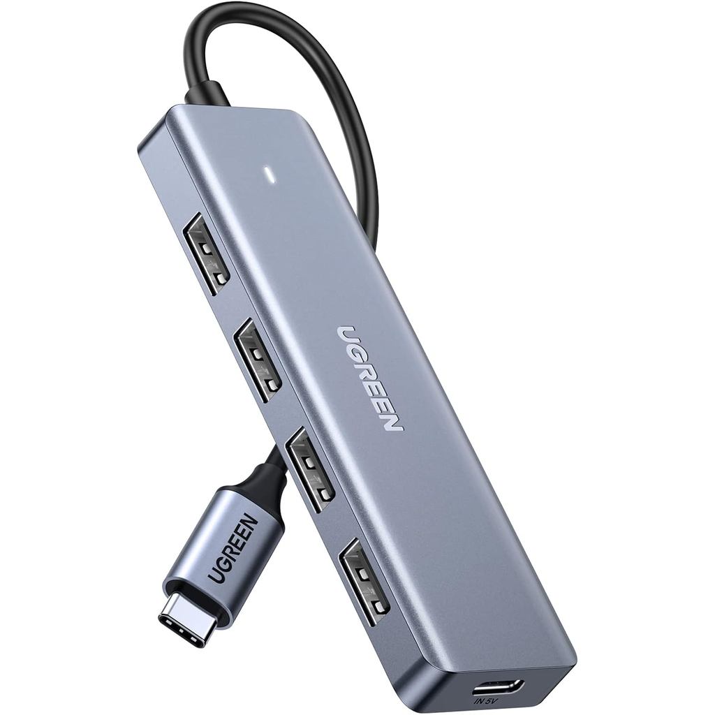 Hub UGREEN USB C para USB A com 4 USB 3.0 para Laptop, MacBook Pro/Air, Mac mini