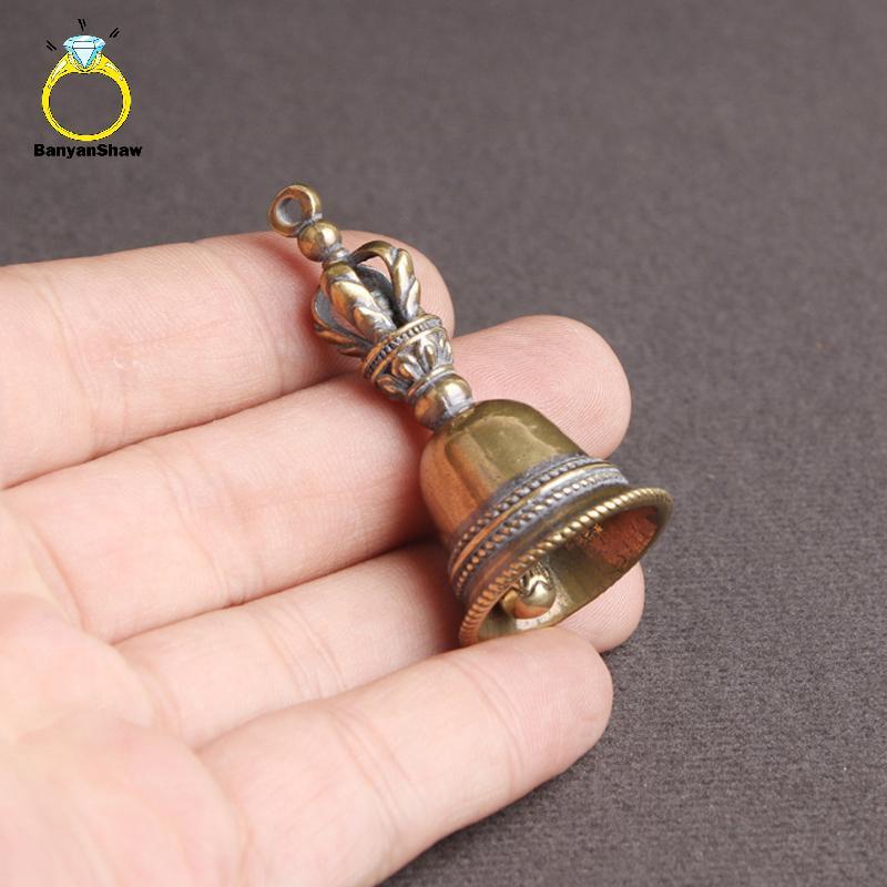Imagem [BANY] Retro Sino De Cobre Sinos De Vento Artesanato Em Latão Fundição Caindo Tibetano Bronze Idéias Pingente De Bom