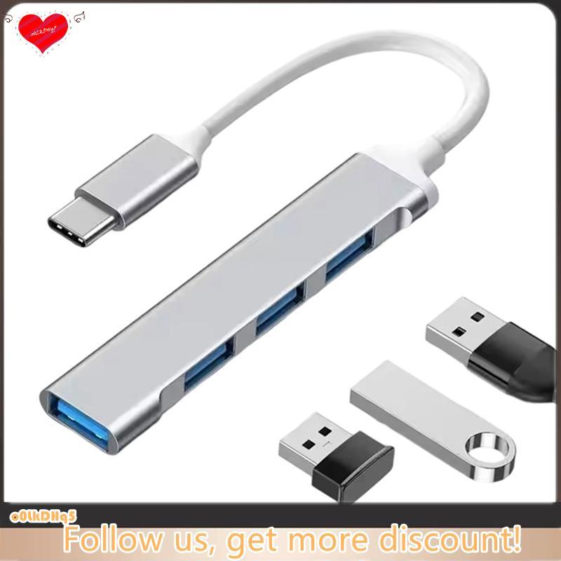 Adaptador De Hub USB 3.0 Tipo C Com 4 Portas Para PC , Computador E Notebook , Acessórios Multiporta Divisor