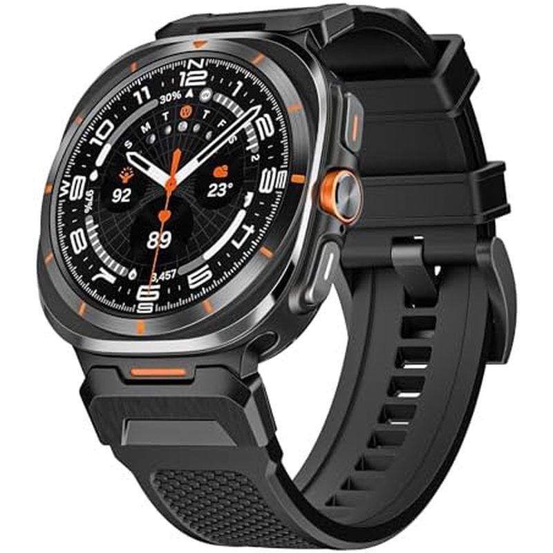 Pulseira De Silicone Robusta VeveXiao Luxury Designer Compatível Com Samsung Gal