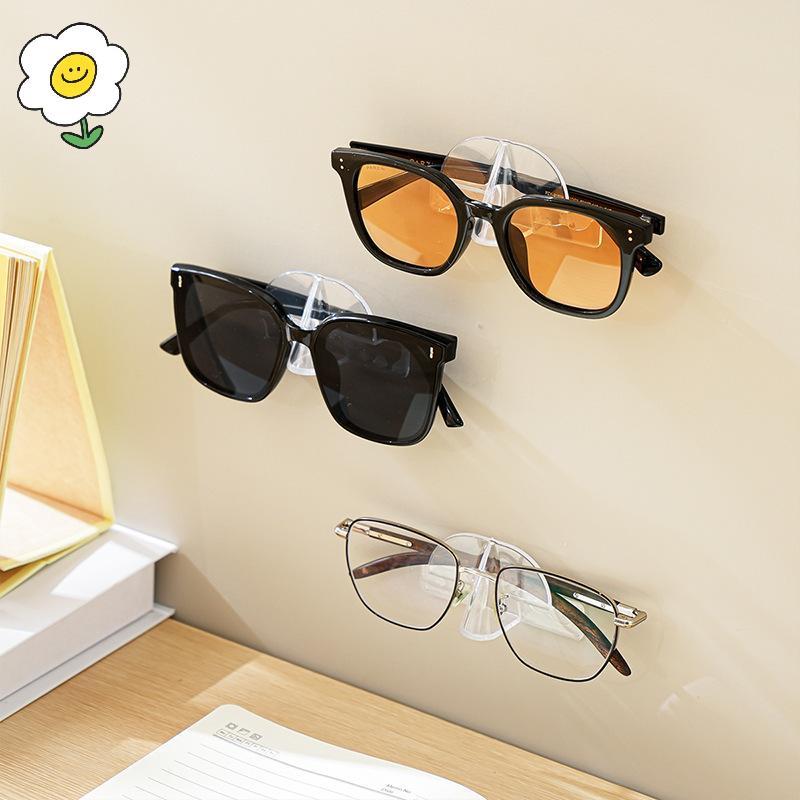 maoting } 5/10 Pçs Suporte De Óculos Acrílico Transparente Armazenamento De Sol Ra Montado Na Parede Para Casa Entrada Q