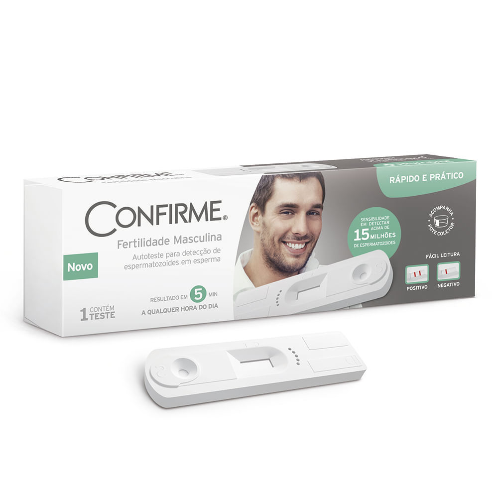 Teste de Fertilidade Masculina Confirme com 1 Unidade