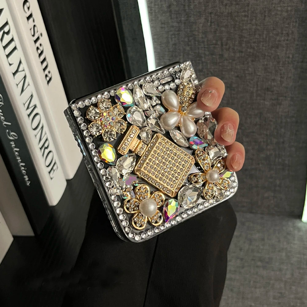 Capa De Strass Para Motorola Moto Razr 70 60 50 40 Ultra 2025 Perfumn Garrafa Di