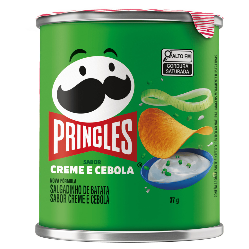 Pringles Salgadinho de Batata sabor Creme e Cebola 37g