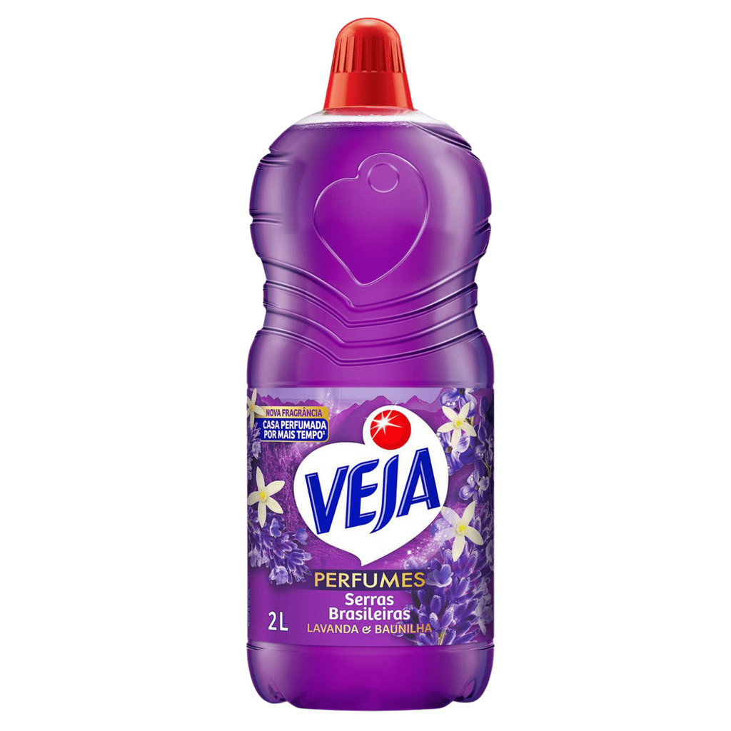 Veja Limpador Perfumado Lavanda e Baunilha Perfumes Serras Brasileiras 2L