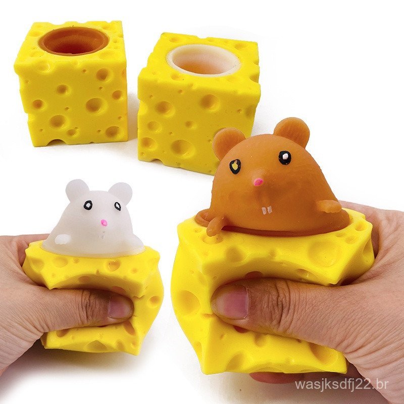 Bola antiestresse para animais de estimação, Brinquedo de pegadinha em formato de copo de esquilo, Brinquedos antiestres