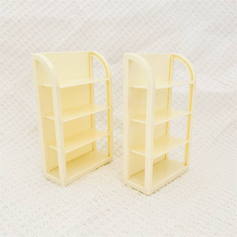 ADAWA Dollhouse Miniatura Supermercado Prateleiras De 4 Camadas Comida Bebida Exibição Cena Mobiliário Armário De Móveis