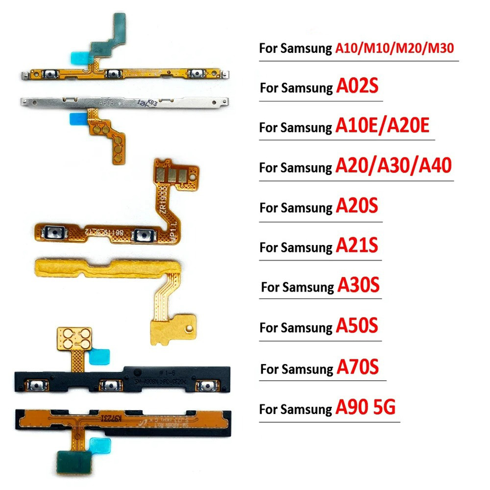Botão Liga/Desliga Volume Chave Flexível Para Samsung A10S A02S A10E A20E A20 A20S A21S A30S A50S A70 A70S A90 5G