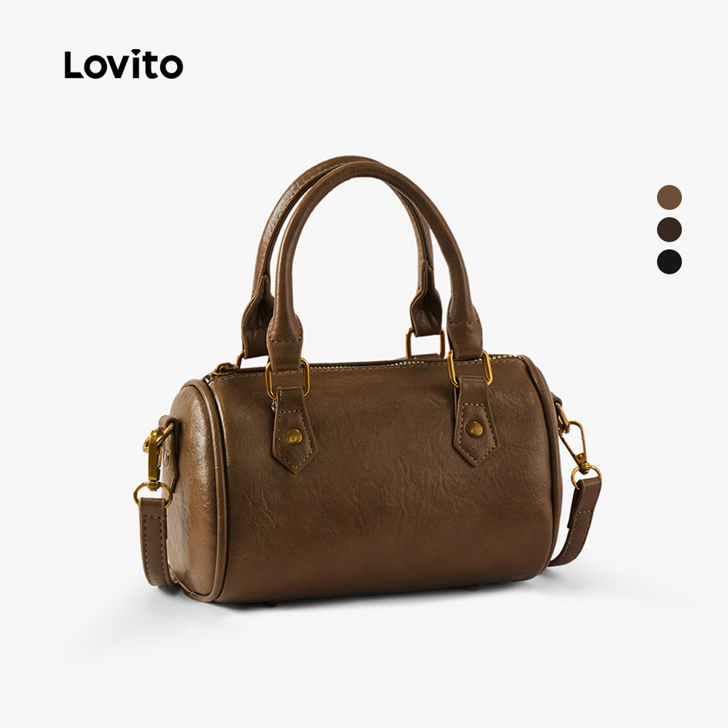 Lovito Bolsa De Ombro Pequena Casual Retrô Estilo Coreano Para Mulheres LR27A118