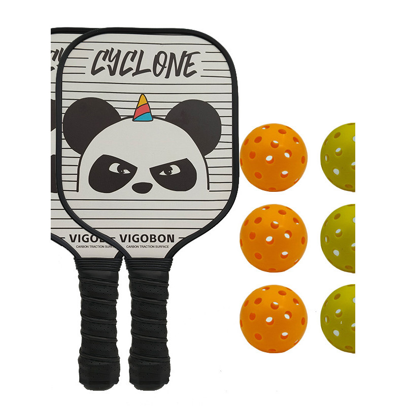 Raquete de pickleball conjunto completo pickleball pickleball raquete crianças adulto fibra vidro profissional picklebal