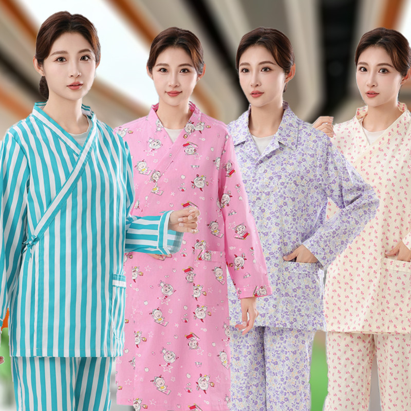 Roupas de paciente masculino feminino casaco de manga comprida roupas de paciente roupas de paciente roupas de paciente