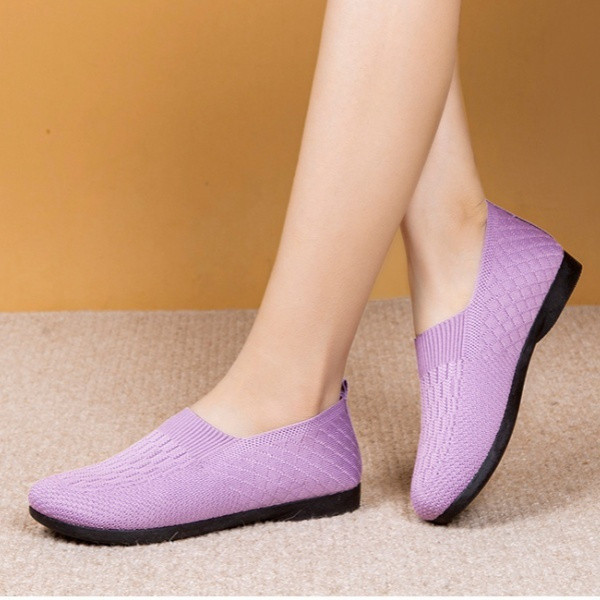 Sapatos Confortáveis Femininos, Sapatos Casuais Femininos, Sapatos Antiderrapantes de Sola Macia 1FPJ