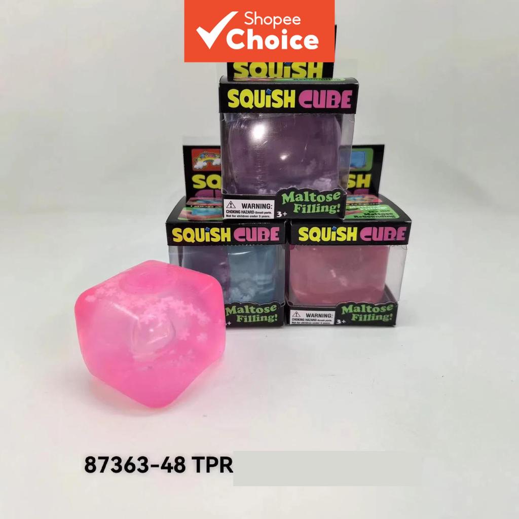 Sensorial Fidget Stress Relief Squeeze Toy Grande TPR Maltose Cubo De Gelo Para Crianças Aniversário E Natal