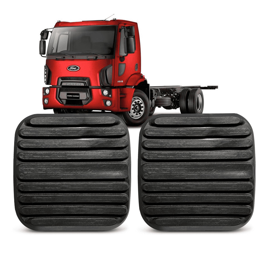 Par Kit 2 Capa Pedal Freio Embreagem Ford Cargo 815 816 1119 Top de Linha