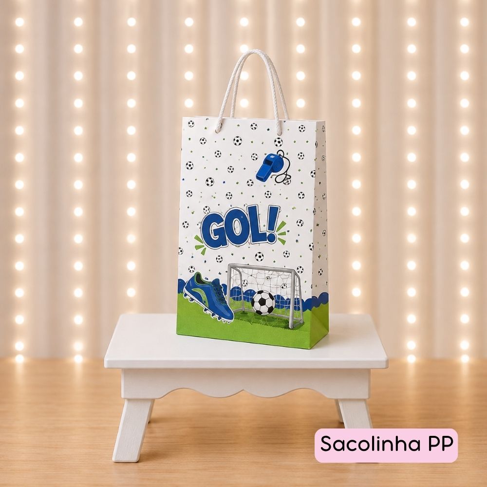 Sacolinha Surpresa Personalizada PP Futebol Brasil Lembrancinha para festa