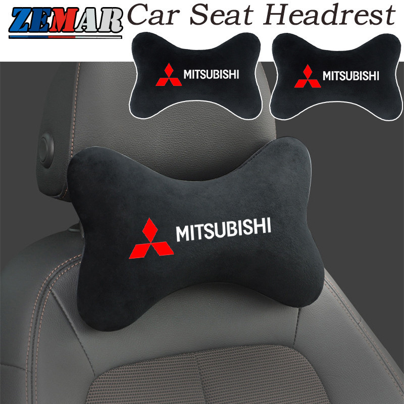 1/2 Peças Almofada de Pescoço para Encosto de Cabeça de Carro Mitsubishi, Almofada de Segurança Universal para Lancer UE