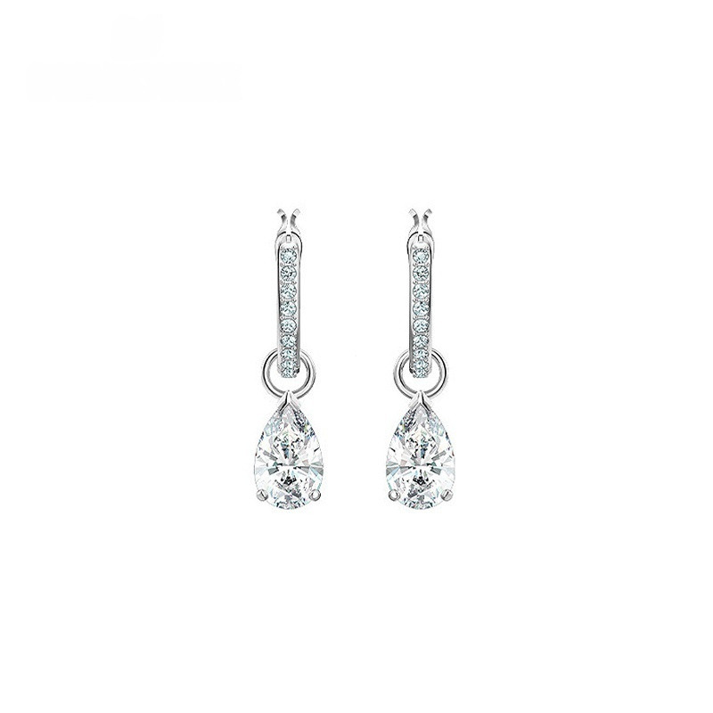 24 R Brincos ATTRACT Brincos Brincos Femininos Brincos de Diamante Brincos de Joias Brincos Elegantes Brincos de Prata B