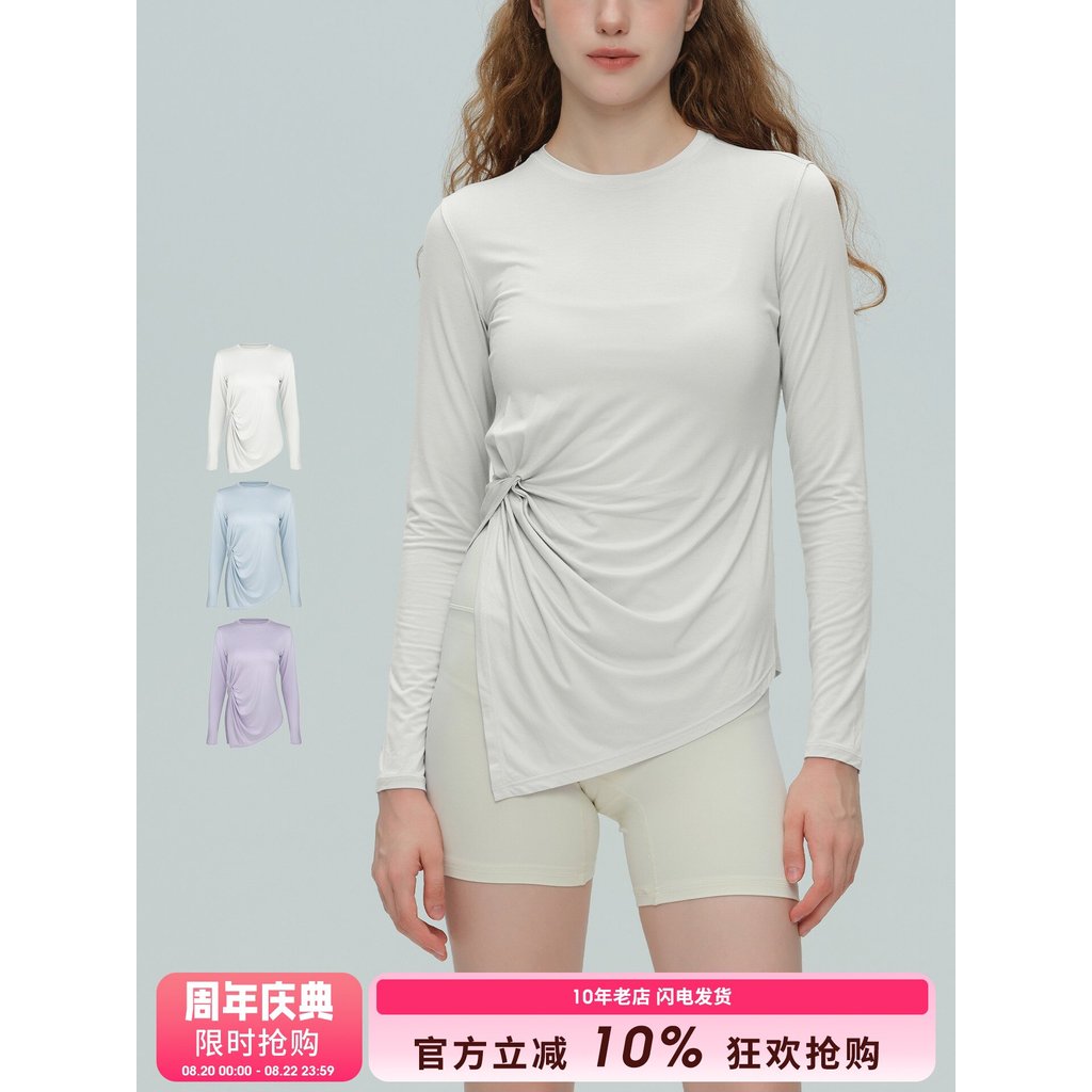 SLIMMO Design Sense Sports Mulheres de manga comprida Correndo Fitness Top Exterior Desgaste Profissional Yoga Treinamen