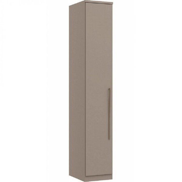 Módulo de Guarda Roupa 1 Porta Elegance Cinza/Níquel Níquel