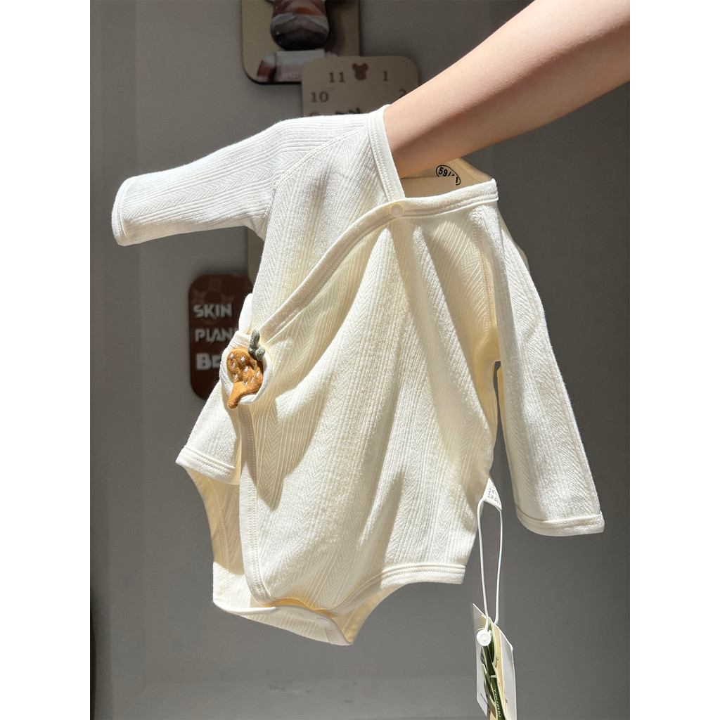 Bebê recém-nascido puro algodão classe a roupas primavera outono bebê macacão triângulo macacão roupa interior