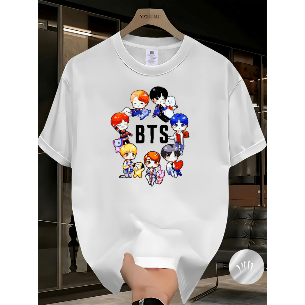 Camiseta Esportiva Unissex Confortável, Estilo Criativo, Camiseta Casual Masculina de Cor Sólida com Estampa