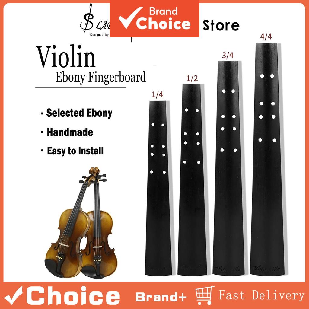 Placa De Ébano Para Violino SLADE 1/4 1/2 3/4 4 Tamanho Peças De Instrumento De Corda Profissional Acessório De Reposiçã