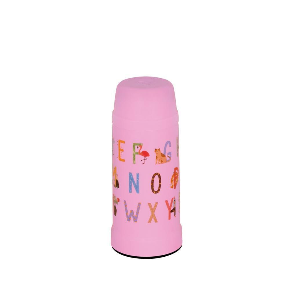 Garrafa Térmica Mini Mor Kids 300ml Algodão Doce Alfabeto