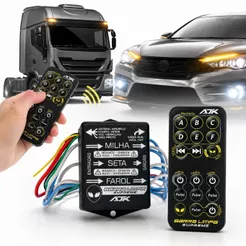 Central Barra Limpa Supreme Efeitos De Luz 12v 24v Para Carro Caminhão