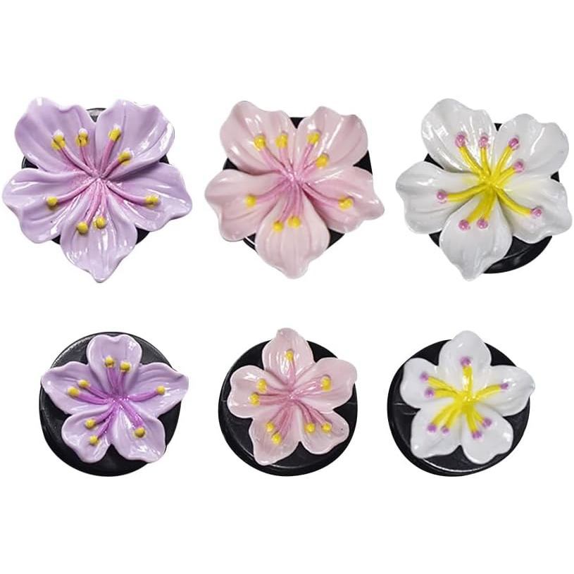 6 Pçs Flor Purificadores De Ar Do Carro Clipes De Ventilação Bonito Encantos Ambientador Saída Condicionado Difusor Deco