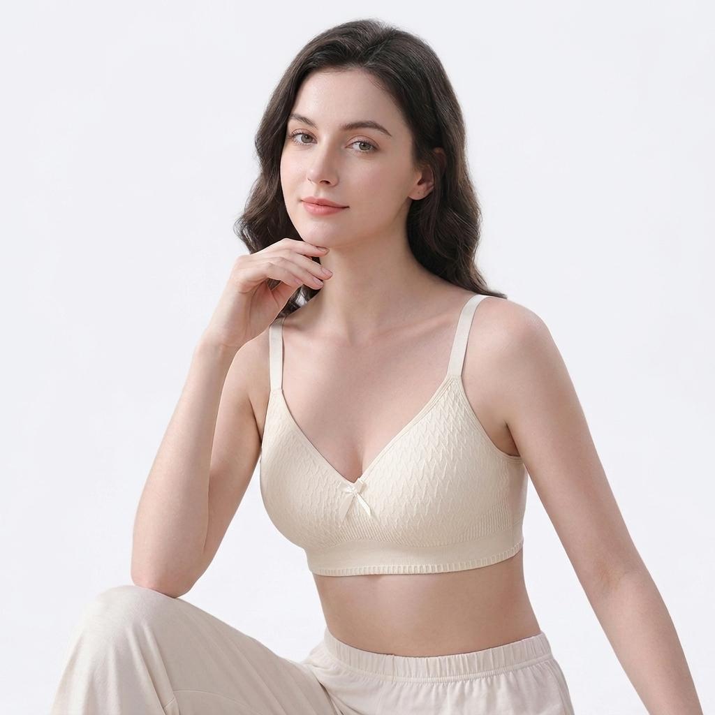 Z&D Top Sutiã Feminino Texturizado Alças Finas Confortável Sustentação Leve Uso Diário 603