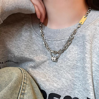 Dupla camada estrela pequena cintura clavícula corrente meninos estilo legal não-desbotamento colar Hip Hop nicho Design