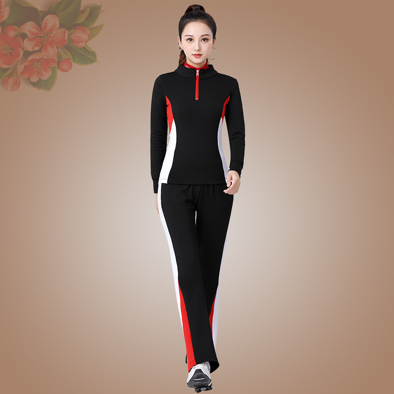 Influenciador recomendação dança quadrada novo estilo Jiamusi ginástica esportiva espessada outono inverno desempenho ad