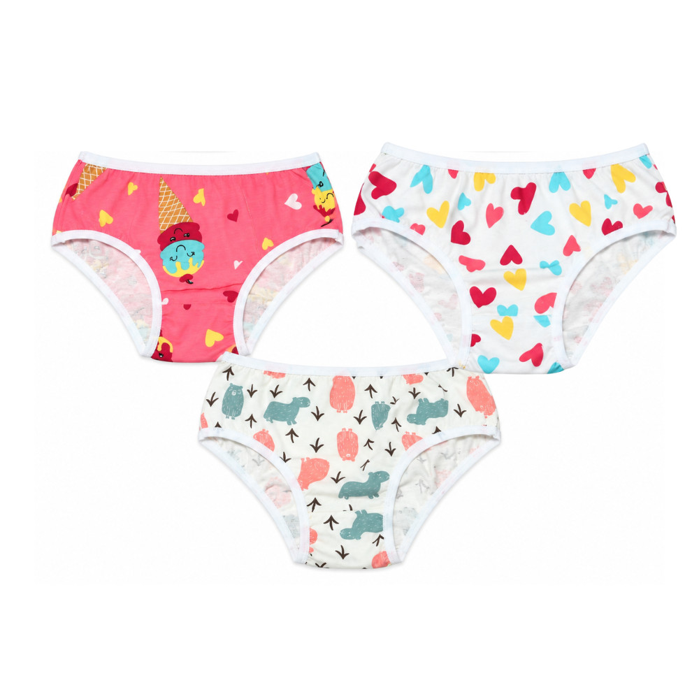 Calcinha Infantil PP, P, M ou G, 100% Algodão Confortável e Macia, 1 unidade ou Kits com 2, 3 ou 4 — imagem 2 de 2
