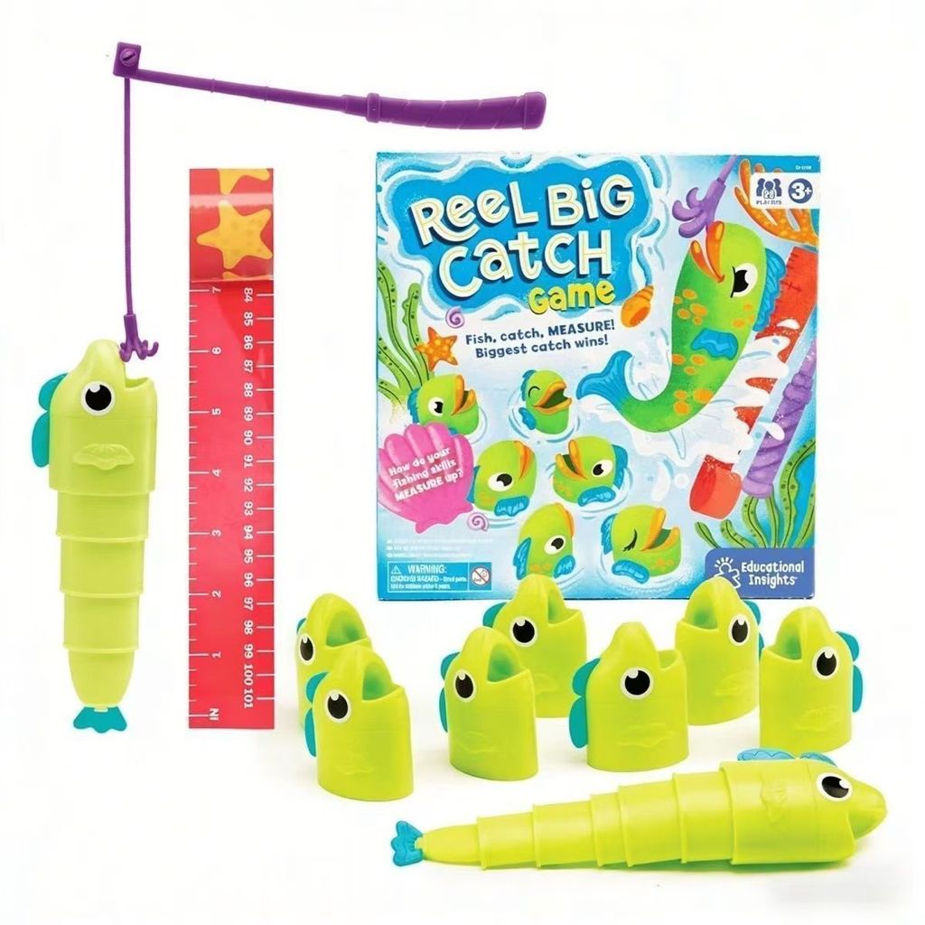 Conjunto de brinquedos de pesca retrátil, brinquedo educativo infantil com animais de simulação, presente interativo par