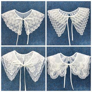  Fake Colarinho De Renda Decorativo Shawl Applique Bordado Oco Costura De Vestuário