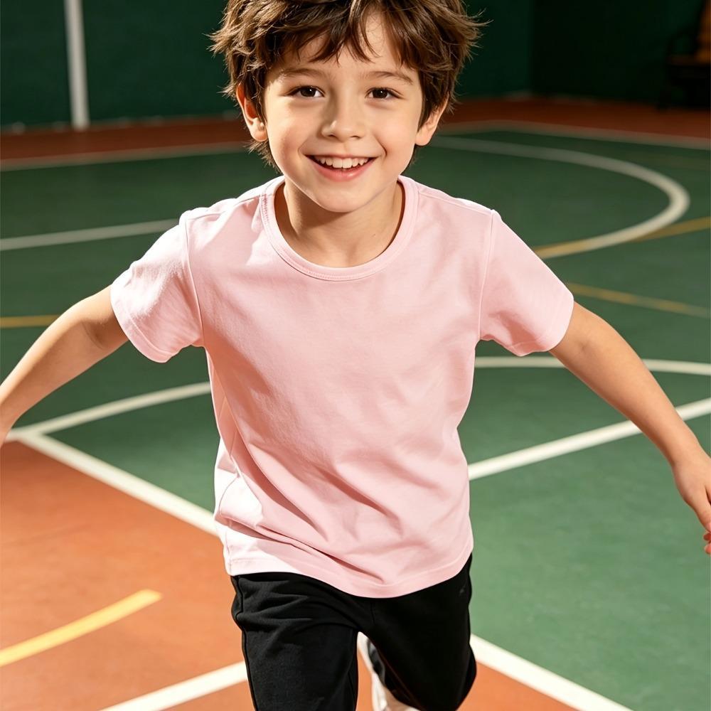 Camiseta infantil Sem Estampas 100% Algodão para Unissex Ideal para Usar em casa, brincar, presente, passeio.