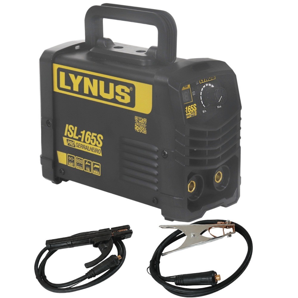 Inversora de solda 120A para eletrodo e Tig DC - ISL165S - Lynus