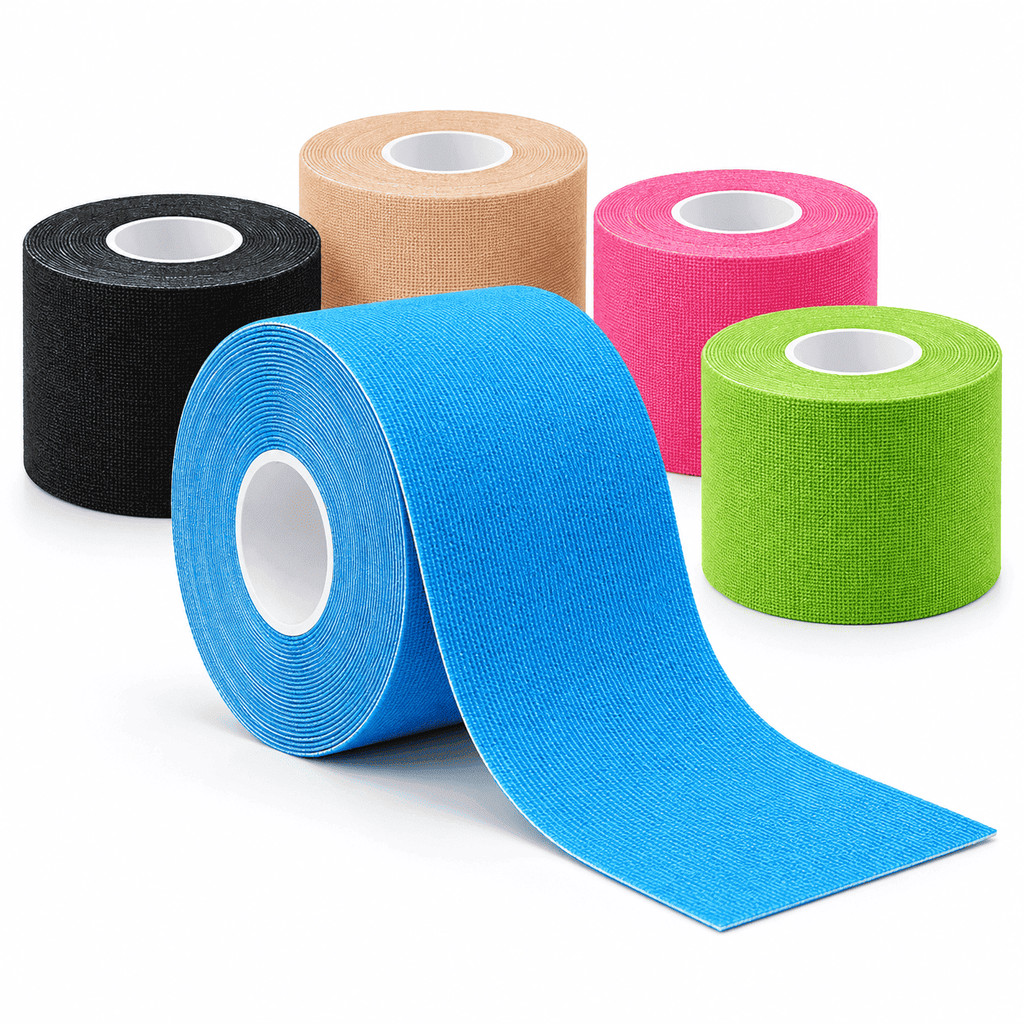 Fita Kinesiológica Kinesio Tape 5m x 5cm Esportiva Ideal Atividades Físicas Flexível Confortável